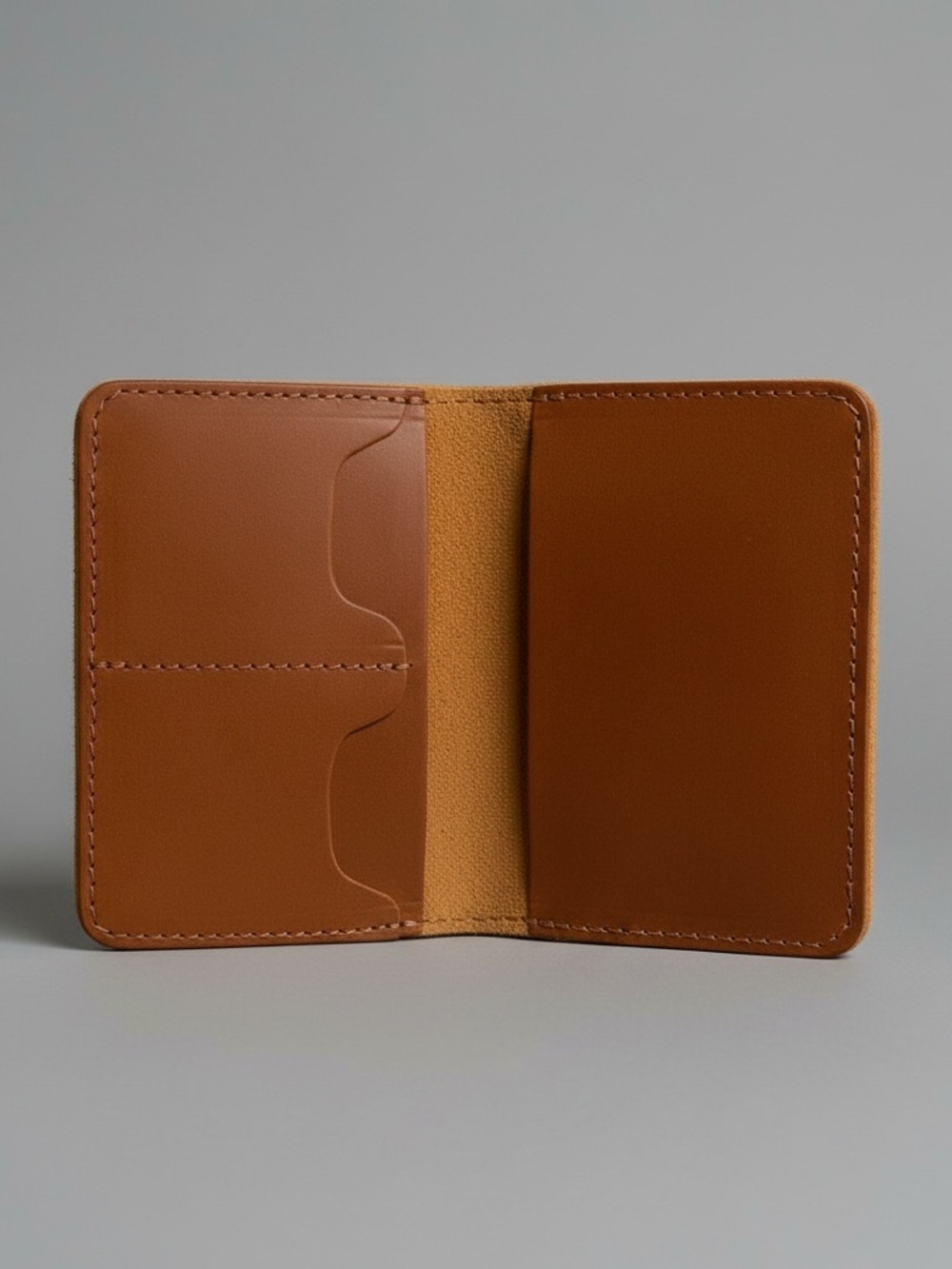 Portland Leather Honey Leather Passport/Card Holder Wallet
